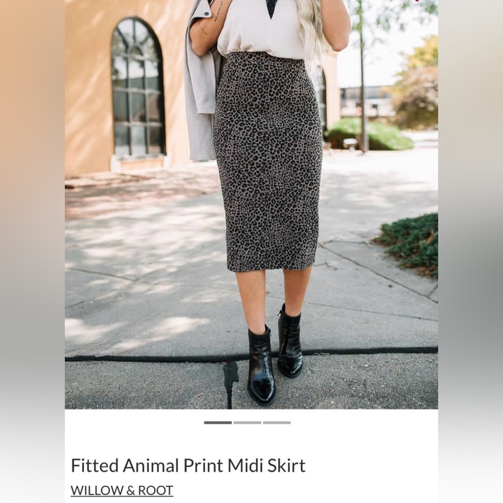 Willow & Root from Buckle-Elegant Leopard Print Pencil Skirt